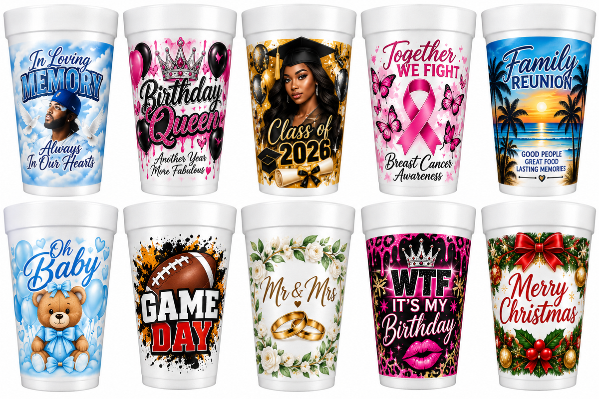 Custom Styrofoam Cups